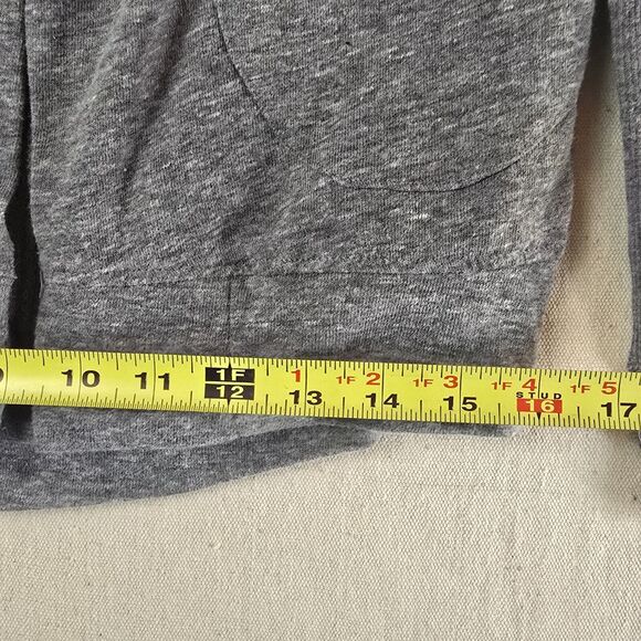 Athleta Women’s Heathered Gray Open Front Cardigan XS | Thumb Hole Sleeves Light - Picture 5 of 15